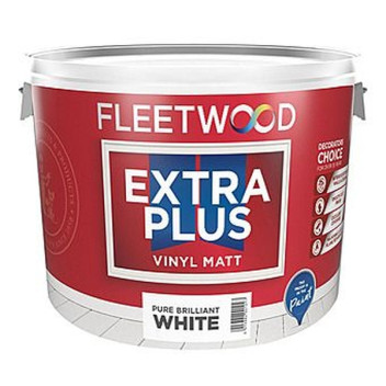 Fleetwood Extra Plus Vinyl Matt 10L Brilliant White