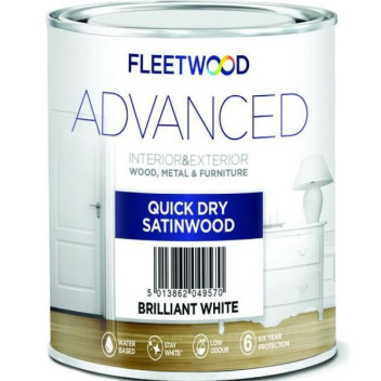 Fleetwood Satinwood 5L Brilliant White