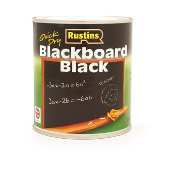 Rustins Q/D Blackboard Black 500Ml