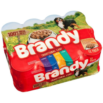 Brandy Dog Food Variety Pack  - 12 X 400G Tins Bdv1