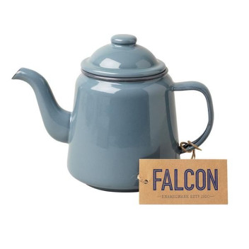 Grey Enamel Teapot 14cm