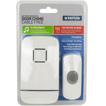 Status Door Chime Cable Free - Battery Operated