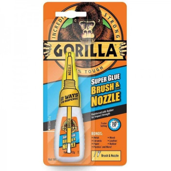 Gorilla Super Glue Brush & Nozzle 12G