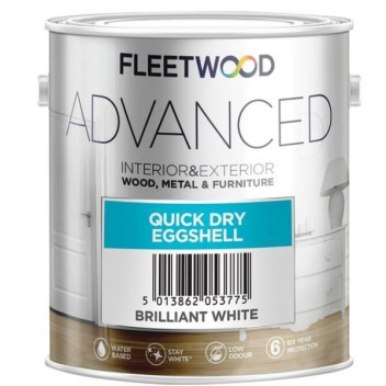 Fleetwood Advanced Quick Dry Eggshell 1L White