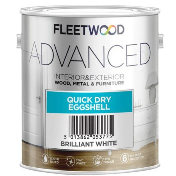 Fleetwood Advanced Quick Dry Eggshell 5L White
