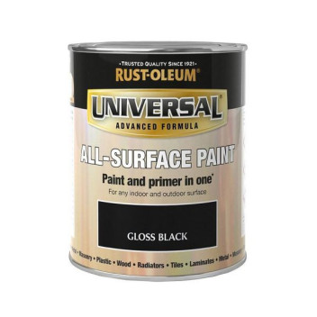 Universal All Surface Paint 750ml Gloss Black