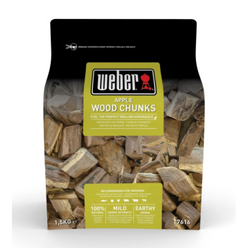 Weber Apple Wood Chunks 1.5Kg