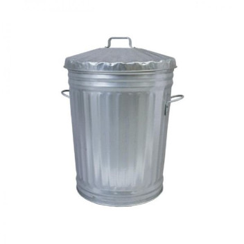 Galvanized Dustbin with Lid