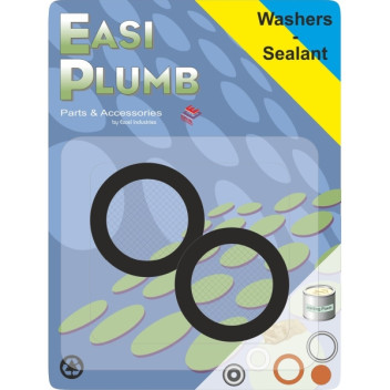 Easi Plumb Screened Appliance Hose Washers 3/4\" (2)