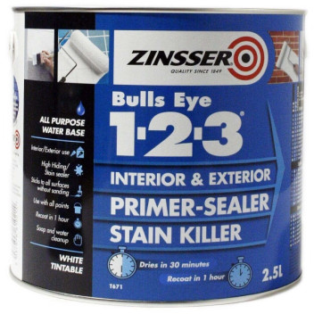 Zinsser Bulls Eye Primer 1.2.3. 2.5L