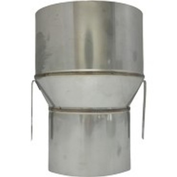 S/S Flue Clay Adaptor 8\" - 5\" (Reducer 200 - 125mm) Clay Pot