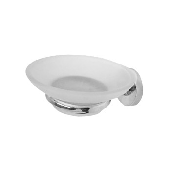 Tema Malmo Soap Dish Chrome With Glass Dish