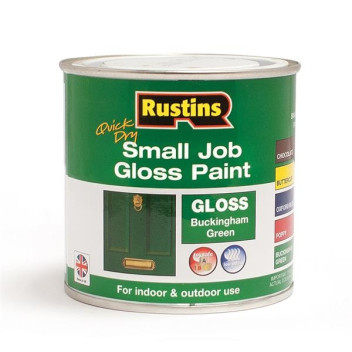 Rustins Small Job Gloss Paint 250Ml Buckinham Green
