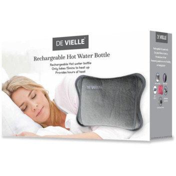Devielle Luxury Rechargeable Hot Water Bottle - Grey