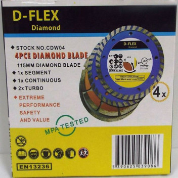 Dargan Diamond Blade Set 110mm (4)
