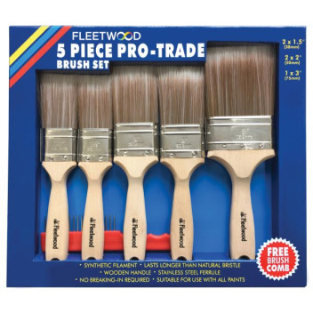 Fleetwood Pro Trade Brush Set 5 Piece