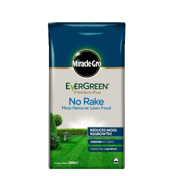 Miracle-Gro Evergreen Premium Plus No Rake Moss Remover Lawn Food 200M