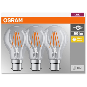 Osram Clear Bulb 7W Bc (3)