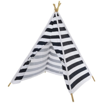 Teepee Tent Navy/White Stripes