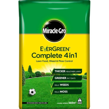 Miracle Gro Evergreen Complete 4In1 Weed & Moss Killer 12.6Kg - 360M2